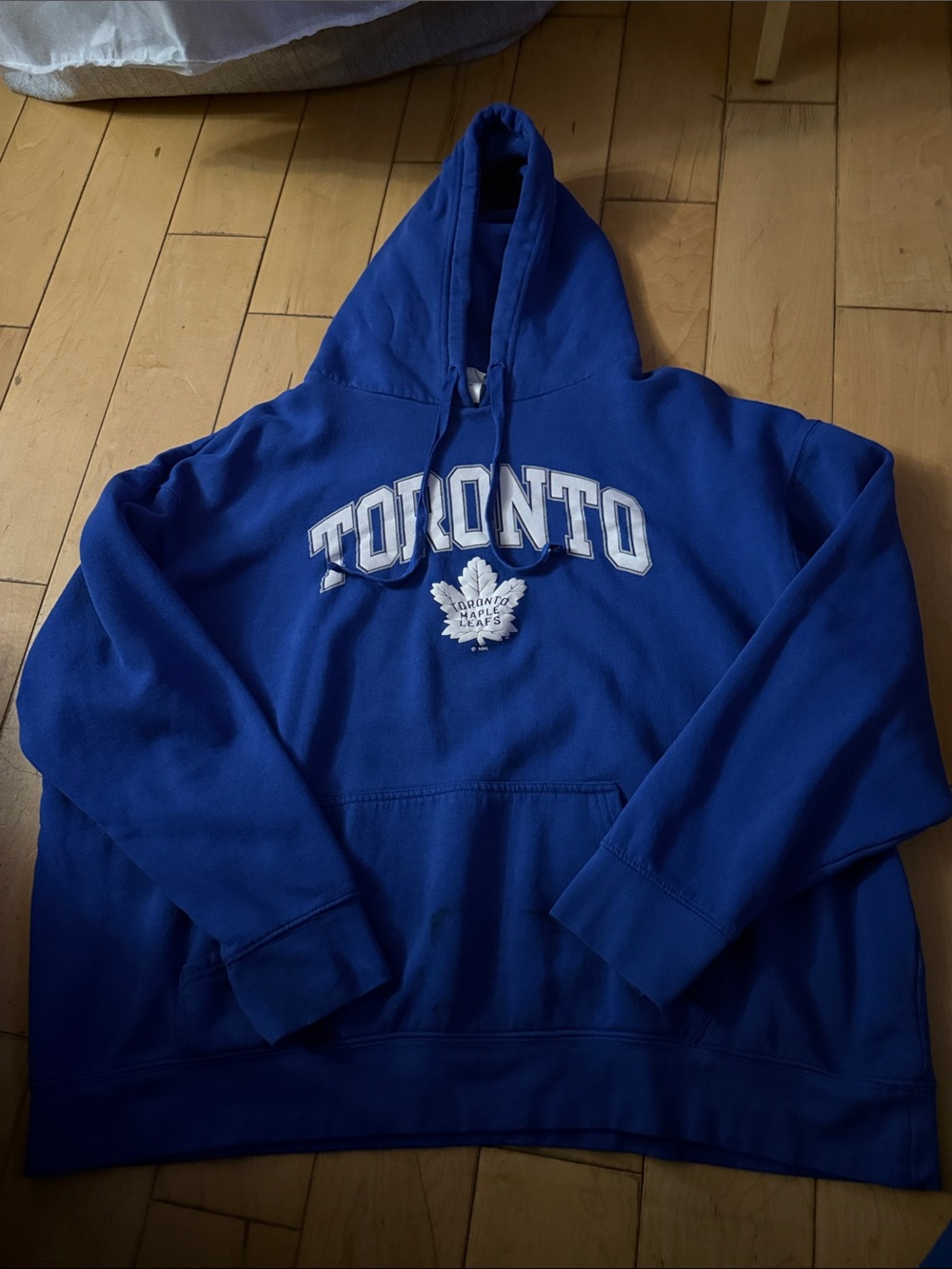 NHL Toronto Crewneck Hoodie in Royal Blue with White Lettering